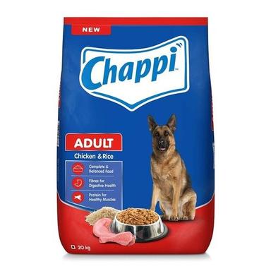 Pedigree Adult Chicken And Rice Chappi 20 Kg, Suitable For Pugs, Beagle To Labrador And Golden Retriever Application: Dog