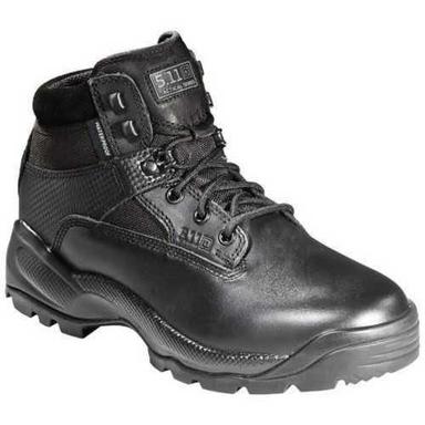 Black Fire Safety Shoes Heel Size: Flat