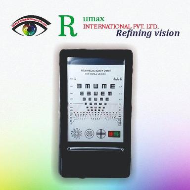 Black Led Optical Visual Chart Lamp House Optometry Tester Mini Vision Chart (12 Inches)