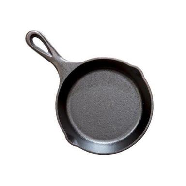 Metal Black Heat Treated Cast Iron Pan