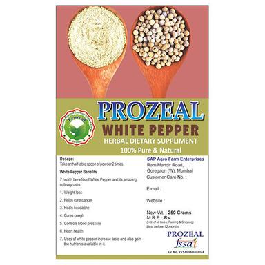 White Pepper Powder Grade: Herbal Dietary Supplement
