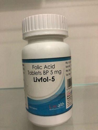 Folic Acid 5 Mg Tablets Bp Shelf Life: Printed On Pack Years