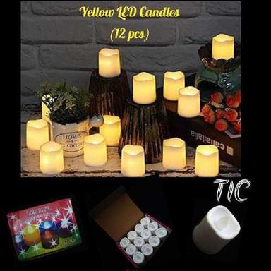 Decorative Yellow Color LED Candles 