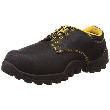 Black Lace Closure Steel Toe Mens Safety Shoes