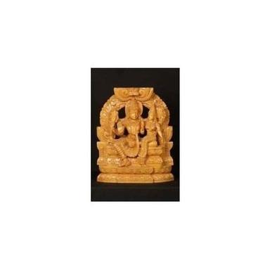 Easy To Clean Wood Carved Shri Laxminarayan Statue