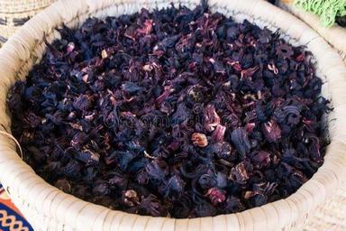 Hibiscus Dried 4 Pm Purple Tea Leaves
