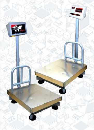 Silver Electronic Platform Weighing Scale 