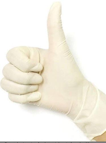 White Skin Friendly Disposable Latex Examination Gloves