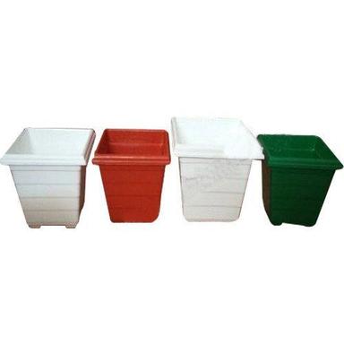 Various Colors Are Available Rectangular Shape Plastic Garden Flower Pot