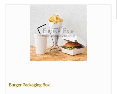 Glossy Lamination Square Shape Burger Packaging Box