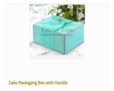  ग्लॉसी लैमिनेशन स्क्वायर शेप केक पैकेजिंग बॉक्स हैंडल के साथ 