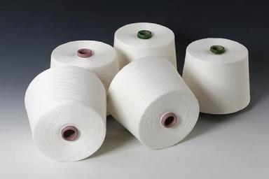 Washable Plain And Tube Cotton Silk Blended Yarn For Weaving And Knitting, White Color