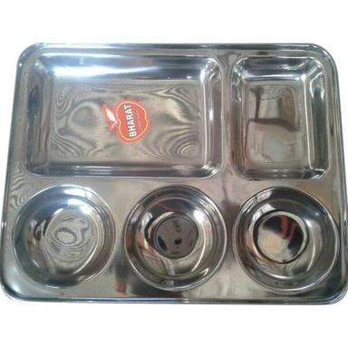 Silver 5 In 1 Steel Compartment Plates