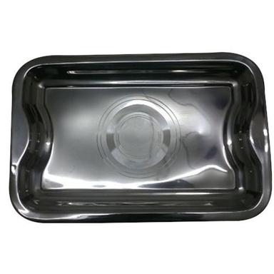 Silver Rectangular Stainless Steel Serving Tray