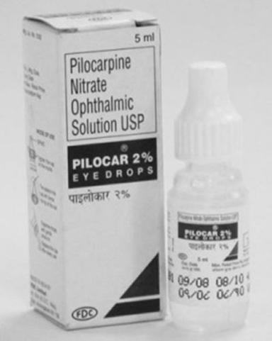 Pilocarpine Eye Drops Age Group: Adult