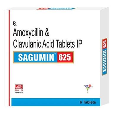 Amoxycillin And Clavulanic Acid 625 Mg Antibiotic Tablets Expiration Date: Printed On Pack Years