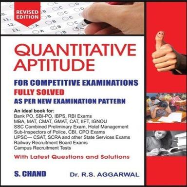 Written By Rs Aggarwal And S Chand Authentic Quantitative Aptitude Book For Competition Exams Audience: Adult