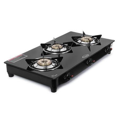 Fogger Hybrid 3 Burners Automatic Ignition Glass Gas Stove