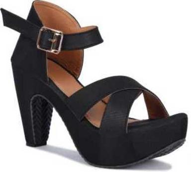 Dark Brown Ladies Stylish High Heel Sandal