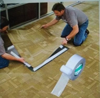White Carpet Protection Tape Roll
