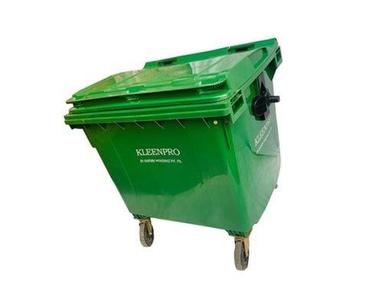 Housekeeping Green 1100 Liters Large Plastic Wheeled Garbage Bin