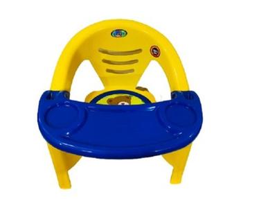 Blue+Yellow Modular Baby Cushion Plastic Dining Chair