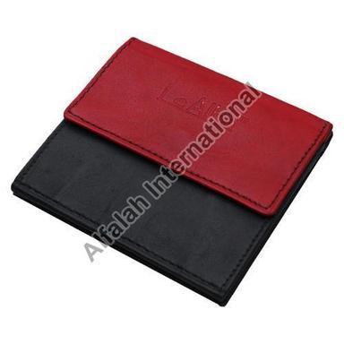Red & Black Ladies Slim Leather Wallet