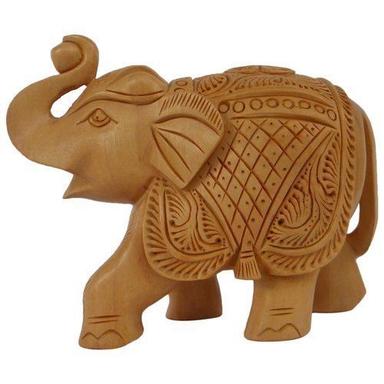 Polished Plain Wooden Handicraft Elephant