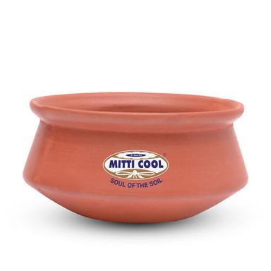 Plain Design Brown Clay Biryani Handi Size: Various Sizes Are Available