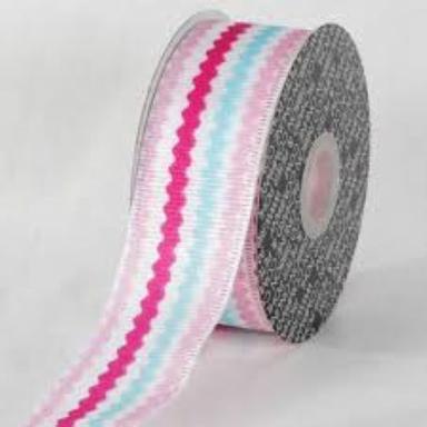 Printed Multi Color Zig Zag Ric Rac Tape Roll