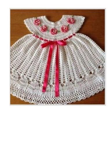 Cool Pass White Color Baby Crochet Frock