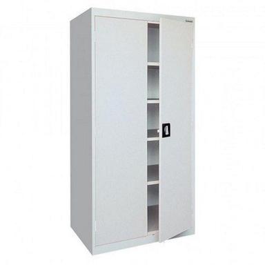 White Double Door 5 Shelves Smart Home Steel Almirah