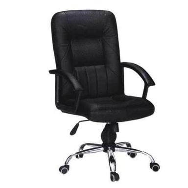 Durable Black Professional 360 Degree Revolving Ss Base Office Chair