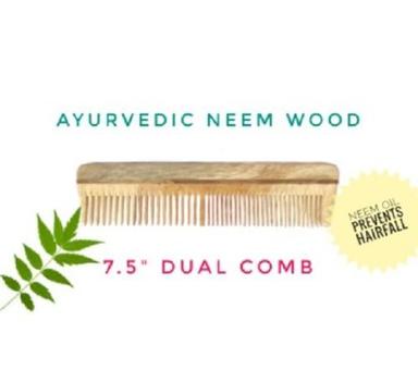 Herbal Products Dual Natural Wooden Neem Comb
