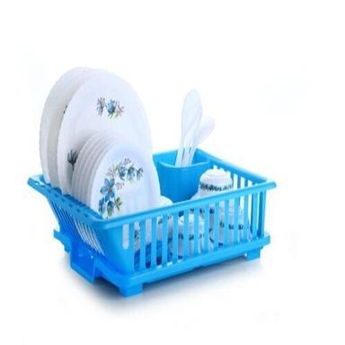 Free Standing And Multicolor Durable Plastic Made Sink Dish Drainer Drying Rack Use: Home
