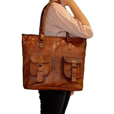 Brown Handmade Leather Shoulder Gypsy Bag