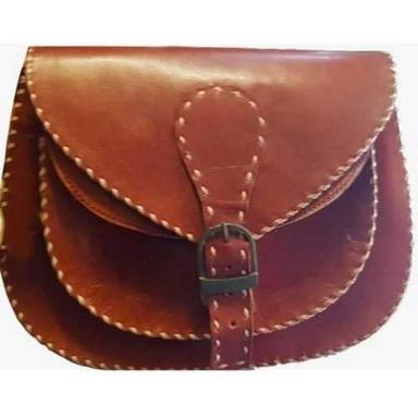Ladies Brown Leather Bag Design: Modern