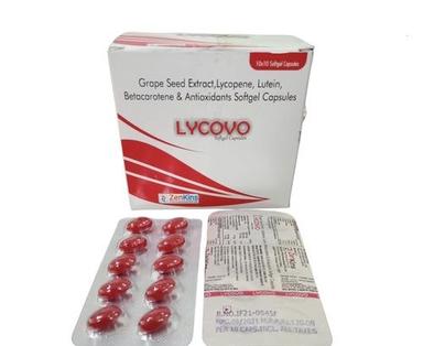 Grape Seed Extracts 10mg + Lycopene 5000mg + Betacarotene 750mcg + Antioxidants Soft Gel Capsules