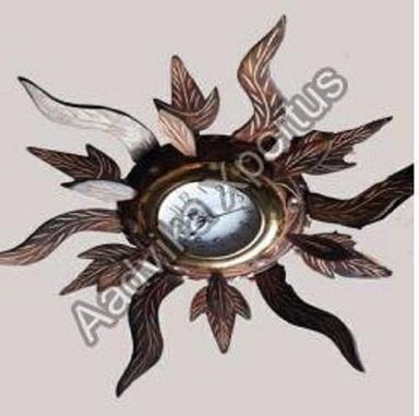 Brown Color Analog Wooden Clock Size: Various Sizes Are Available