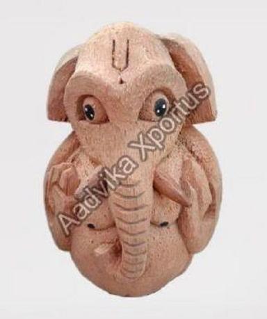 Sculpture Handcrafted Coconut Shell Ganesha Statue