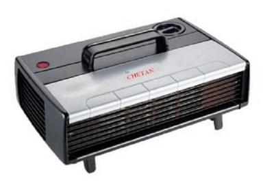 Black & Silver Electric Portable Room Heater