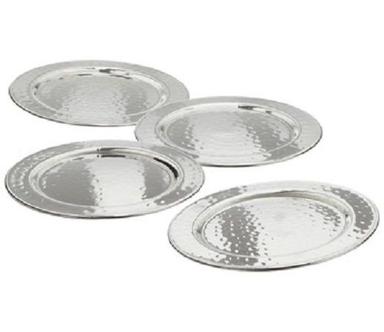 Round Shape Silver Metal Coaster Size: Various Sizes Are Available