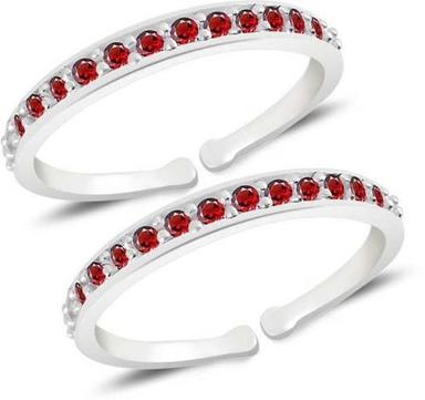 Red Cubic Zirconia Ring Jewelry Gender: Women