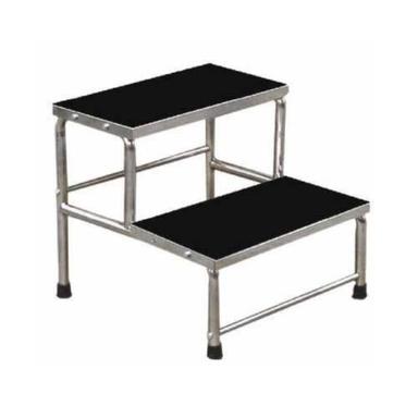 Durable 1 To 2 Fit Height Stainless Steel Made Polished Type Double Foot Step