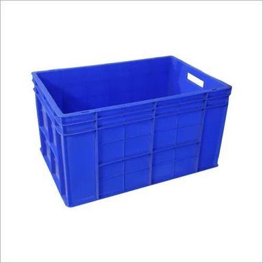 Blue Solid Plastic Crate For Vegetable