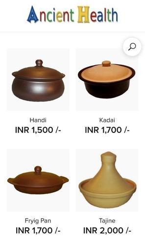 Brown Clay Handi Use In Kitchen Cooking
