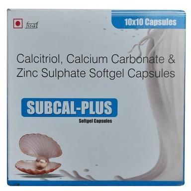 Calcitriol Calcium Carbonate And Zinc Sulphate Softgel Capsules Base Material: Mild Steel