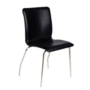 Light Weight Black Back Plastic Steel Leg Base Restaurant Cafeteria Indoor Outdoor Stackable Armless Chair