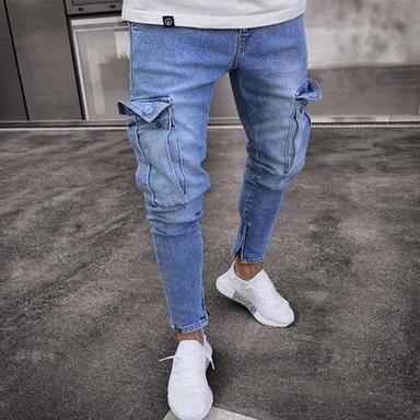 Blue 40 To 42 Inches Length Mens Denim Jeans