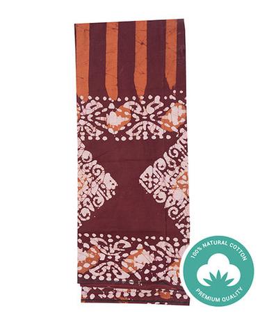 Summer Breathable And Relaxed Highly Comfortable Casual Wear Full Length Skin Friendly Shrink Resistance Mens Brown Printed Cotton Lungi